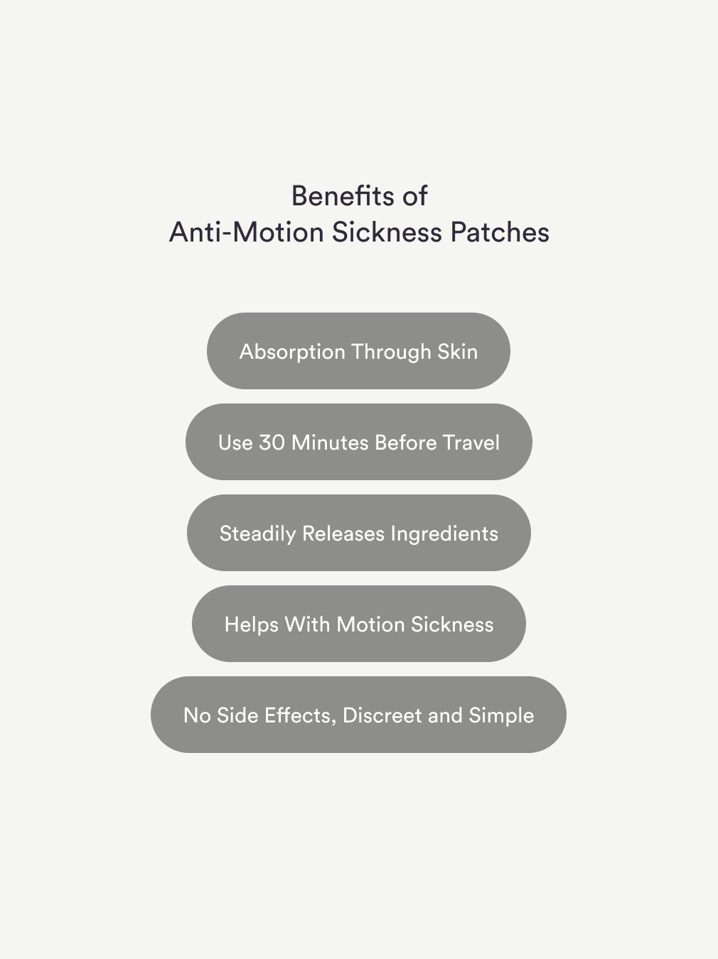 anti-motion sickness benefits from kind patches
