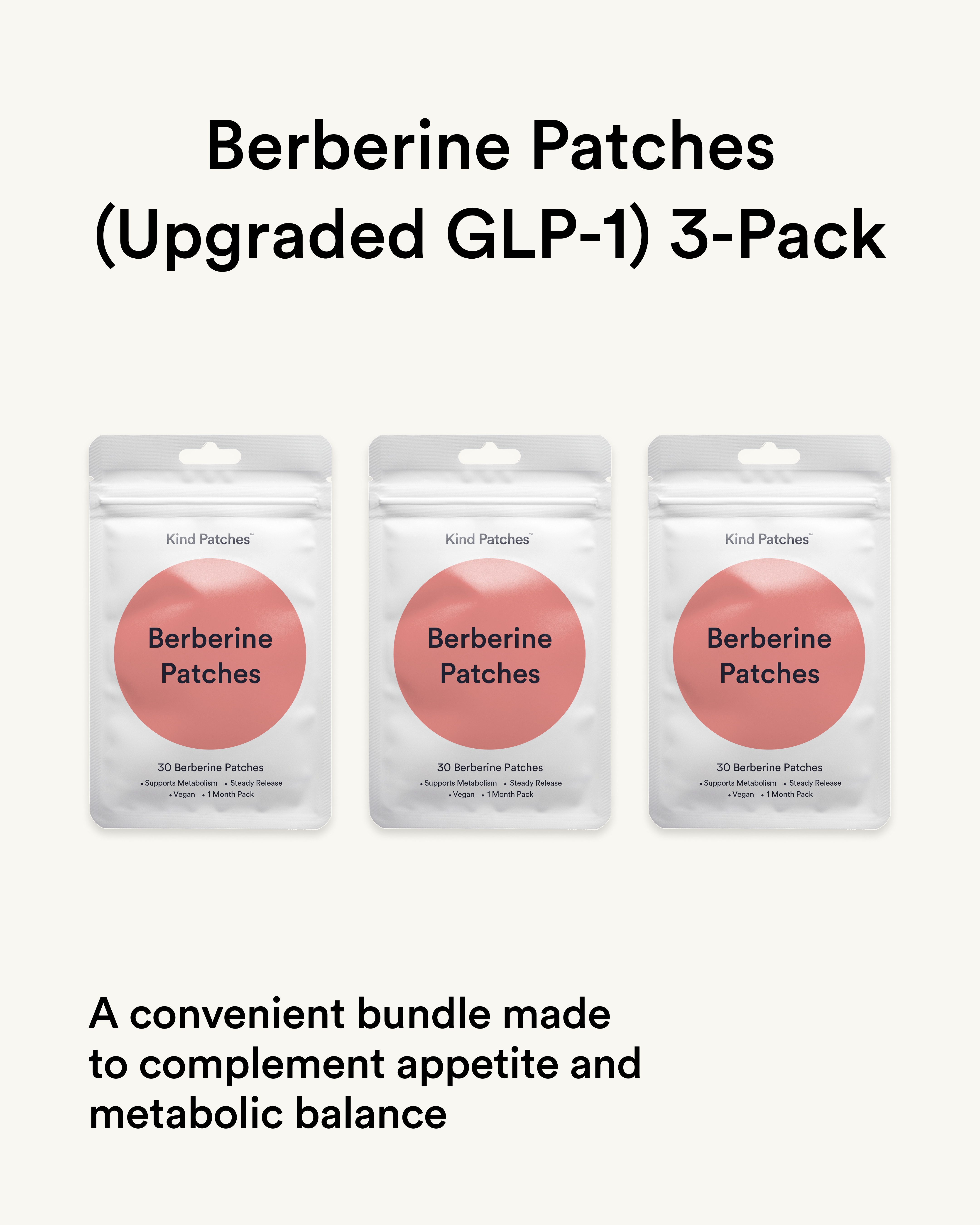 Berberine Patches (GLP-1 Friendly) 3-Pack