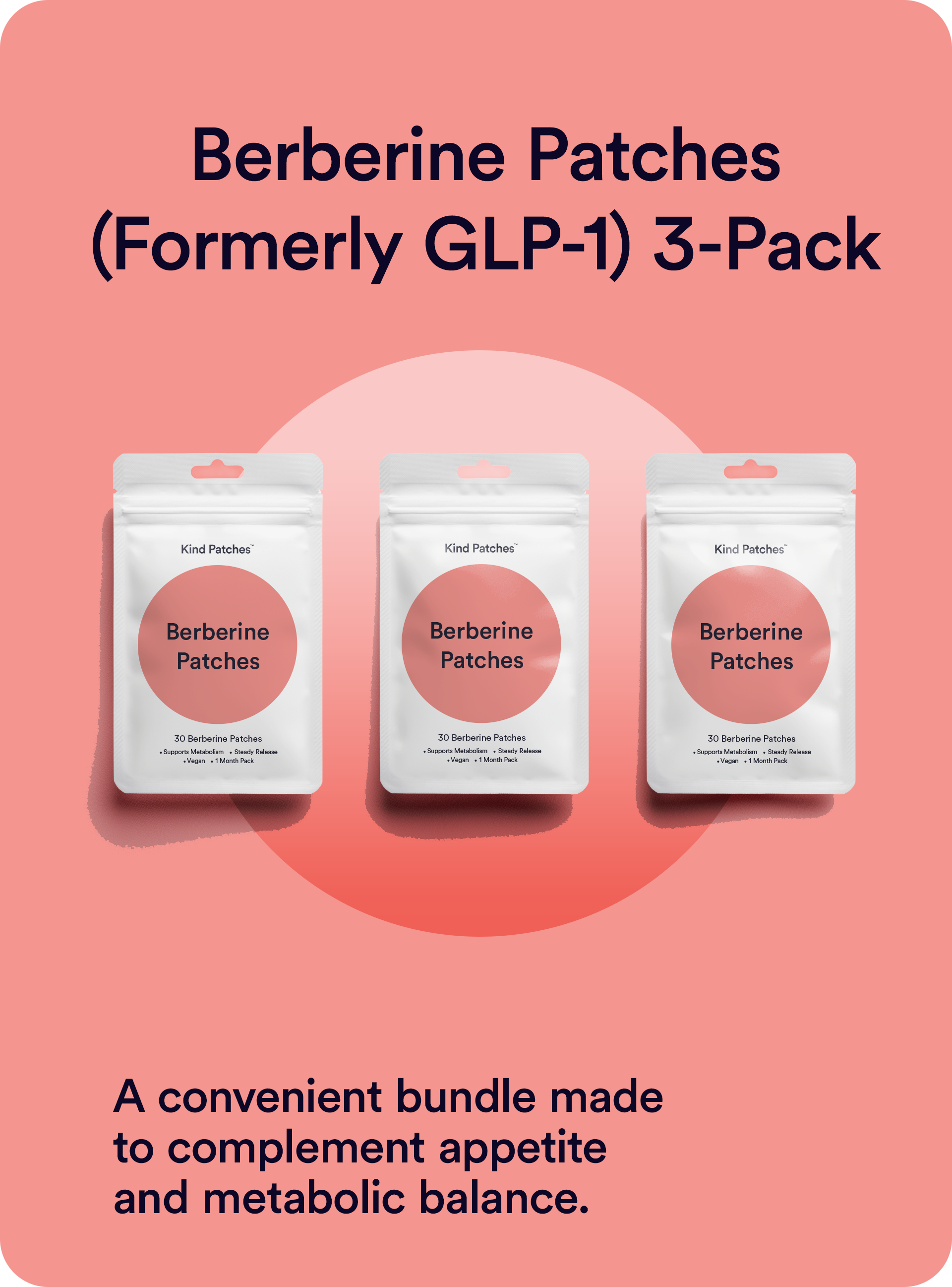 Berberine Patches (Formerly GLP-1) 3-Pack