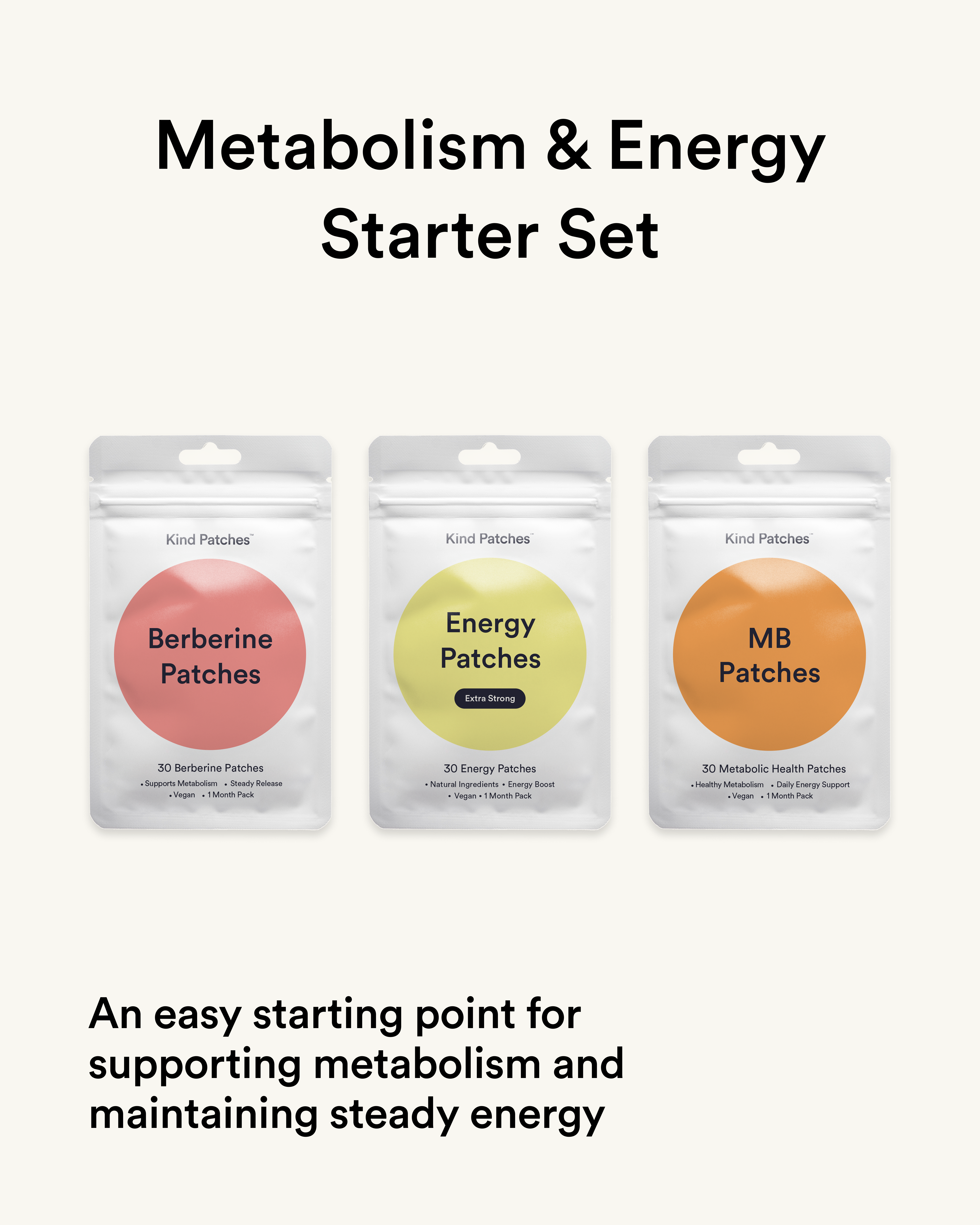 Set de inicio para metabolismo y energía