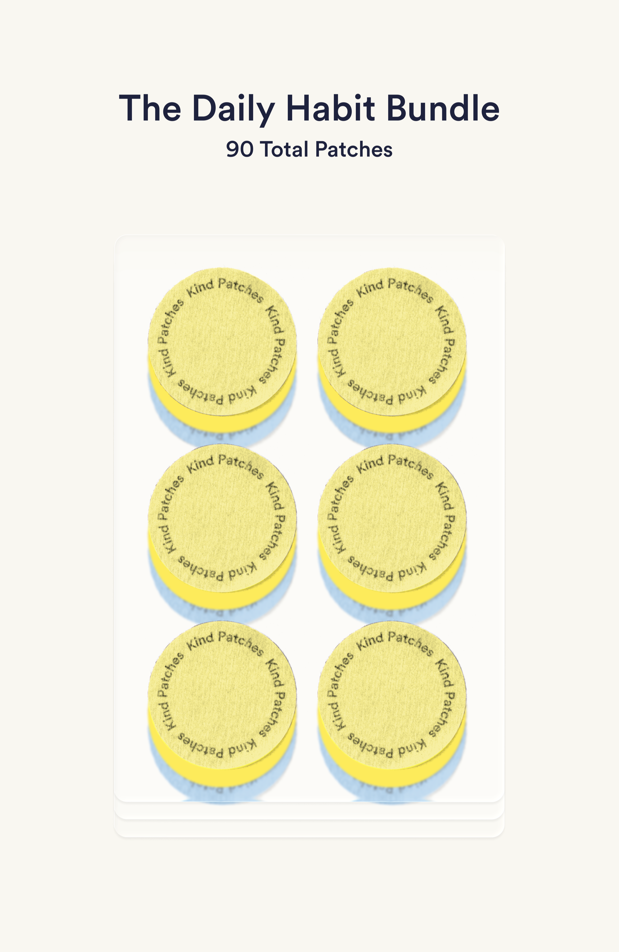 The Daily Habit Bundle - 90 patches, one month supply